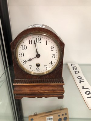 Lot 1857 - A Hamburg American Clock Co. mantel timepices...