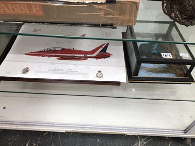 Lot 1871 - A framed Red Arrows print together with a 2005...