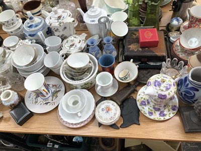 Lot 1883 - Limoges, Japanese eggshell and other tea wares,...