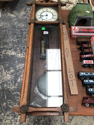 Lot 1921 - A Vienna regulator in a glazed mahogany case