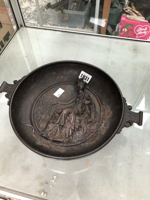 Lot 1931 - A Victorian iron two handled bowl with a...