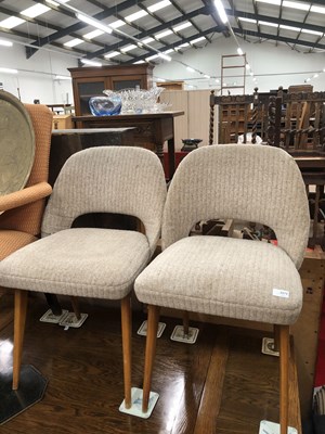 Lot 2272 - A pair of mid-century retro side chairs.