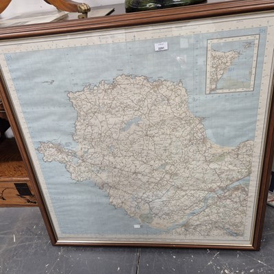 Lot 2291 - A large map of Anglesea.