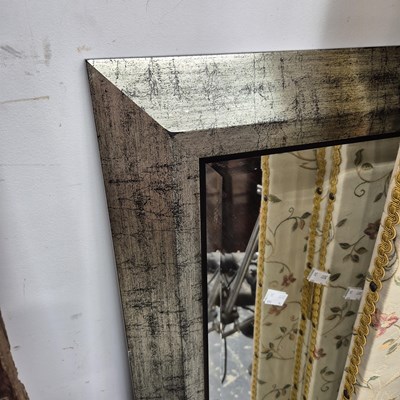 Lot 2292 - A large silvered frame mirror.