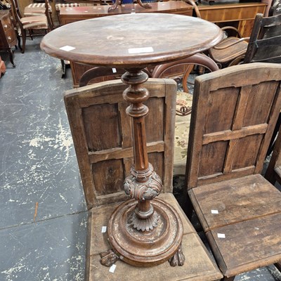 Lot 2295 - A mahogany occasional table.