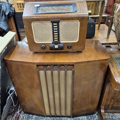 Lot 2303 - A floor-standing radiogram and a large vintage...
