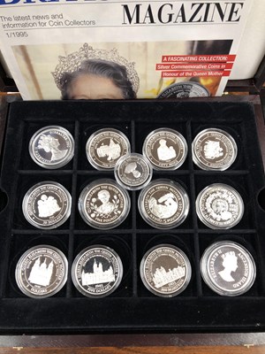 Lot 1063 - Silver proof coins. The official coin...