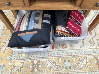 Lot 1979 - A collection of cushions together with a...