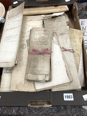 Lot 1983 - A collection of  vintage legal documents