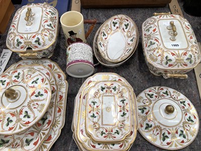 Lot 1985 - Platters, bowls and tureens from a 19th...