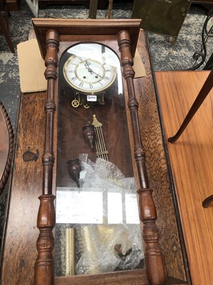Lot 2010 - A Vienna regulator within a glazed mahogany case