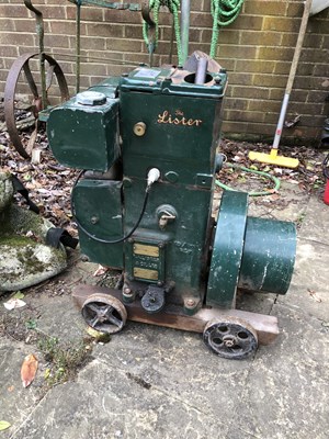Lot 1251A - Lister D engine.