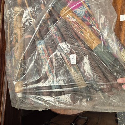Lot 2312 - A collection of vintage eastern parasols.