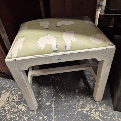 Lot 2326 - A painted 19th-century stool.