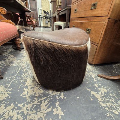 Lot 2331 - Stockholm Hyde Swivel footstool designed by...
