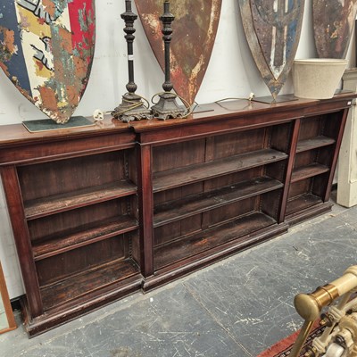 Lot 2352 - A large early Victorian mahogany breakfront...