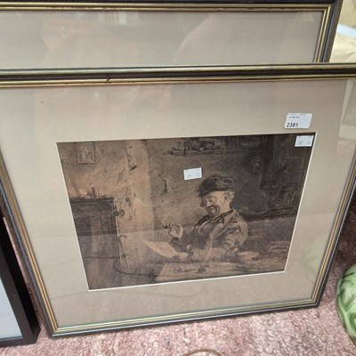Lot 2381 - A pair of antique prints.