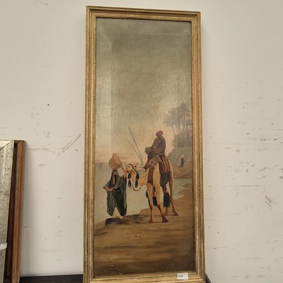 Lot 2386 - A late 19th-century oil on canvas, camel and...