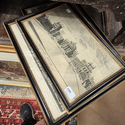 Lot 2389 - A group of 18th-century engravings, Blenheim...