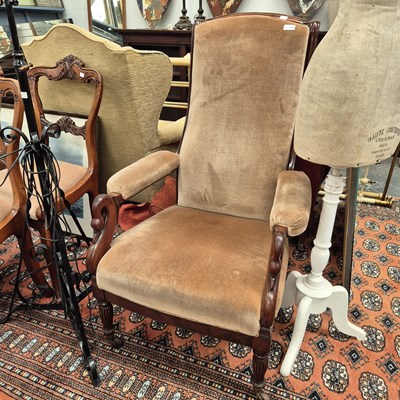 Lot 2400 - A 19th-century mahogany show frame open...