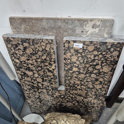 Lot 2437 - Two pieces of marble.