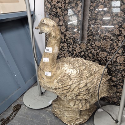 Lot 2438 - A large garden figure of a goose.