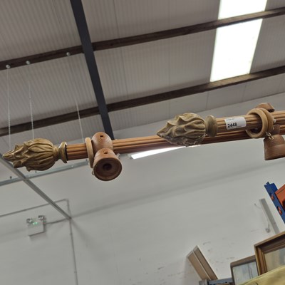 Lot 2448 - Two curtain poles.