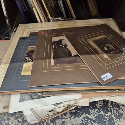 Lot 2451 - Various mounted and loose prints and pictures.