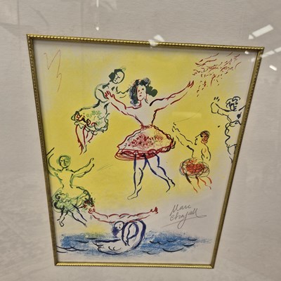 Lot 2452 - A print after Marc Chagall.