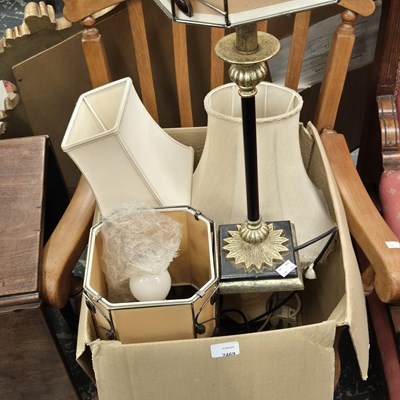 Lot 2469 - Four different table lamps.