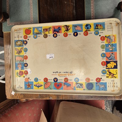 Lot 2472 - A vintage mid-century child's bed tray.