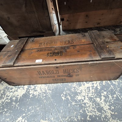 Lot 2475 - A Harold Hicks fruit crate.