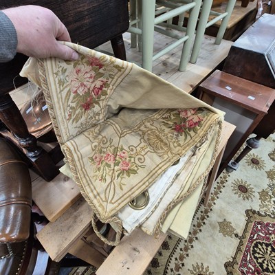 Lot 2509 - A pair of antique curtains.  Prov. Consigned...
