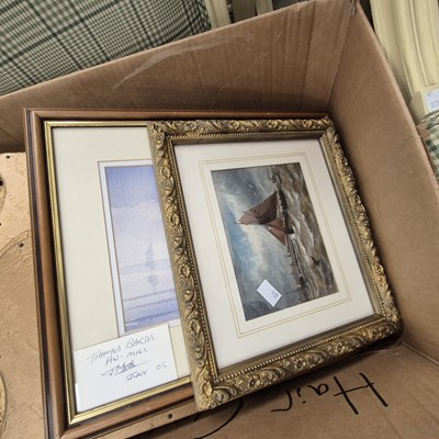 Lot 2522 - Two watercolours and a drawing.