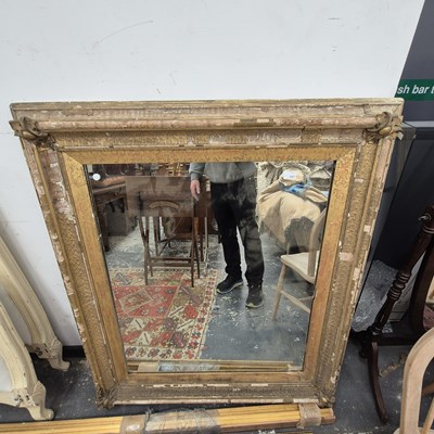 Lot 2527 - A gilt-framed large mirror.  Prov. Consigned...