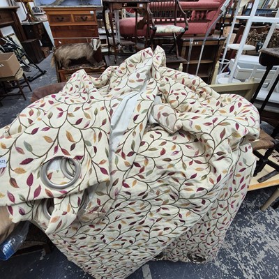 Lot 2533 - A pair of modern interlined curtains. Prov....