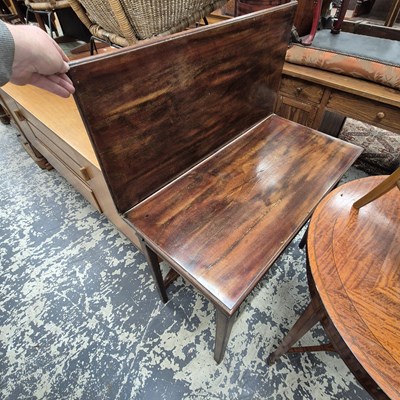 Lot 2565 - A Georgian fold-over tea-table.