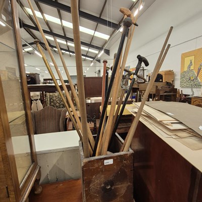 Lot 2580 - Various walking sticks, etc.