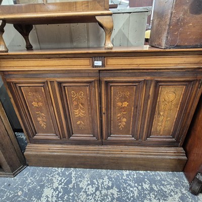 Lot 2581 - A 19th-century and later mahogany two-door...