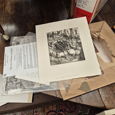 Lot 2596 - Various prints and pictures.