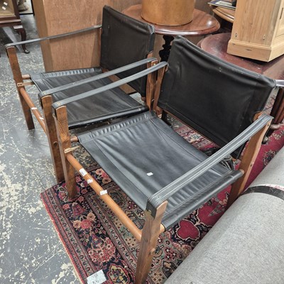 Lot 2603 - A pair of retro, possibly American armchairs.