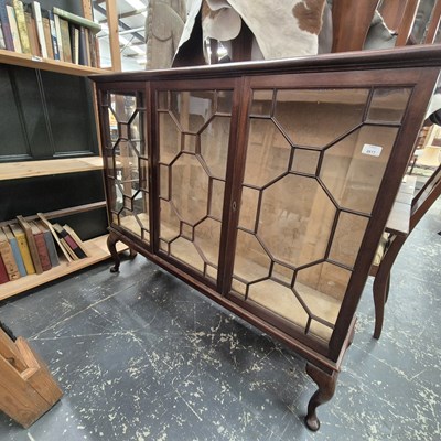 Lot 2617 - A mahogany display cabinet.