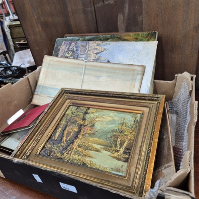 Lot 2642 - A quantity of various paintings and prints, etc.