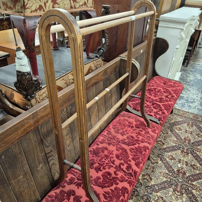 Lot 2650 - An Edwardian towel rail.