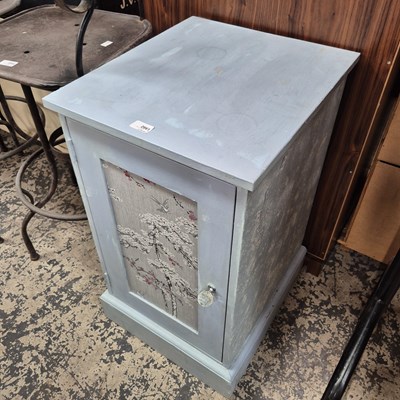 Lot 2661 - A painted bedside cabinet.