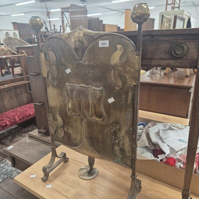 Lot 2686 - An Art Nouveau fire screen.  Prov. Consigned...