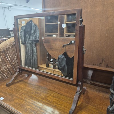 Lot 2705 - A swing mirror and various brackets. Prov....