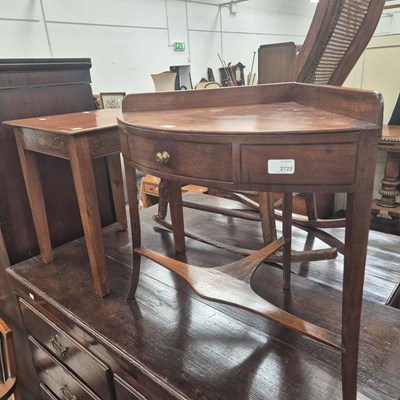 Lot 2722 - A small regency corner stand and an occasional...