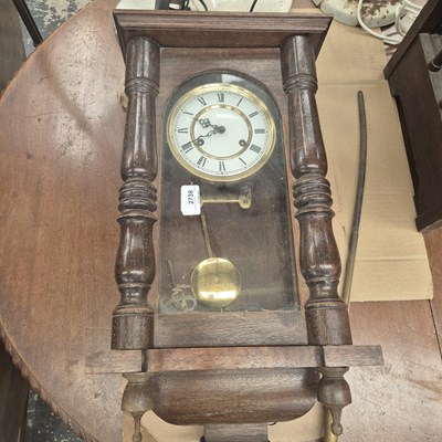 Lot 2738 - A small Victorian wall clock.