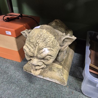 Lot 2779 - A large gargoyle figure.